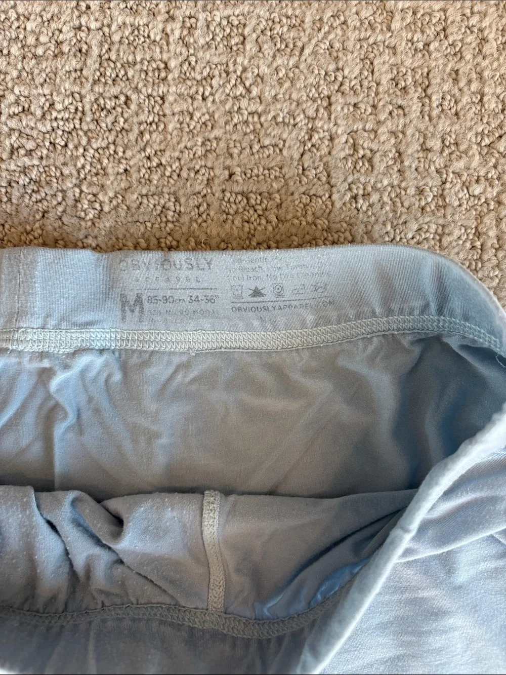 Obviously Men's Light Blue Stretch Boxer Briefs for Everyday Comfort